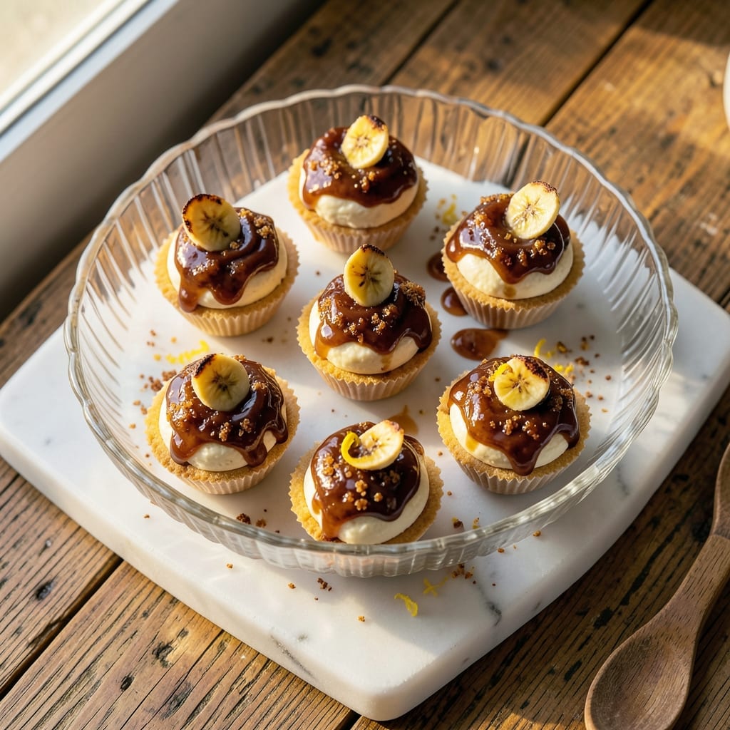 Banana Foster Cheesecake Bites Recipe: Mini Desserts With Caramelized Rum Glaze