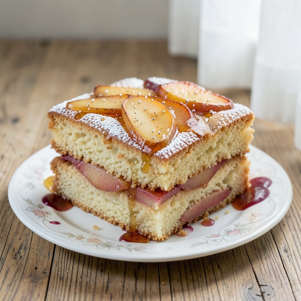 Anjou Pear Cake Recipe: Buttery Streusel Hugs Caramelized Fruit