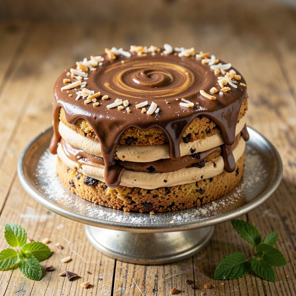 Amazing German Chocolate Cake Recipe: Boozy Rum Swirls and Nutty Streusel Crown