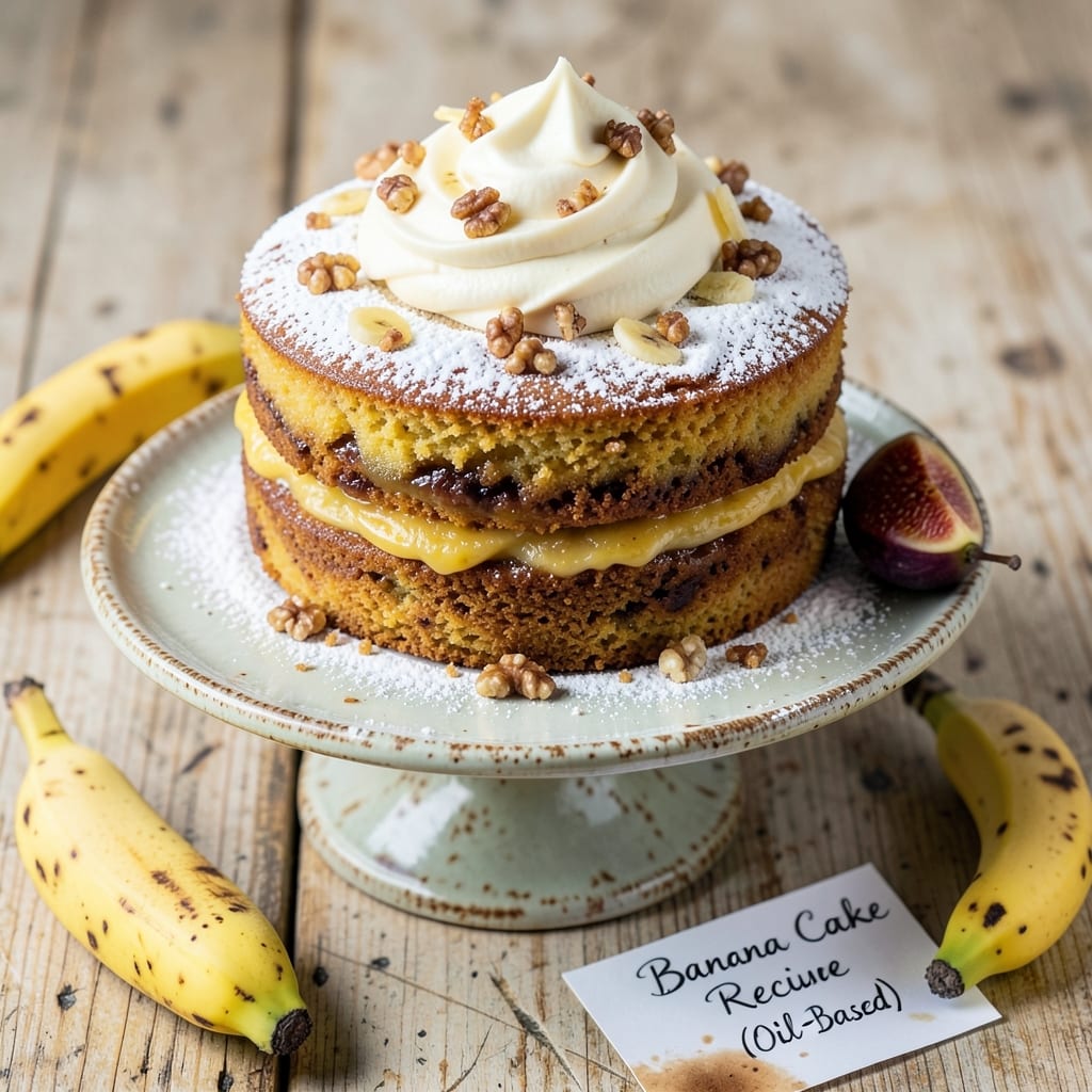 Banana Oil Cake Recipe Using Oil Not Butter: Rich Crumb and Golden Glaze Magic
