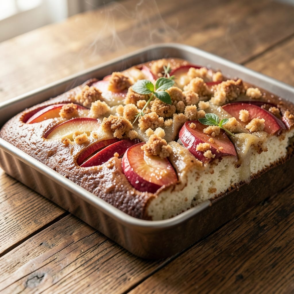 Apple Cake Recipe in 13x9 Pan: Bake-Off Crispy Edges and Gooey Apple Core