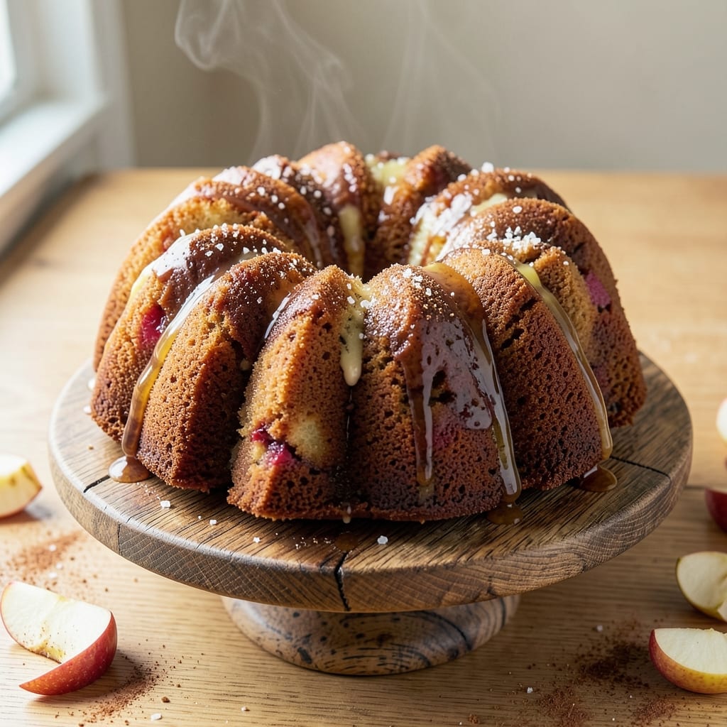 Apple Dapple Bundt Cake Recipe: Spiced Apple Swirl and Buttery Streusel Crown