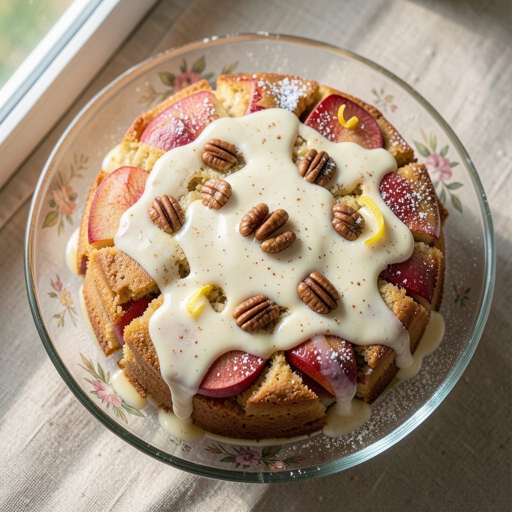 Apple Cake With Vanilla Sauce Recipe: Warm Spice and Silky Vanilla Swirl Harmony