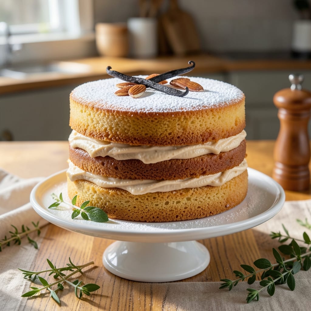 Almond Milk Vanilla Cake Recipe: Light as Air Layers with Vanilla Bean Swirls