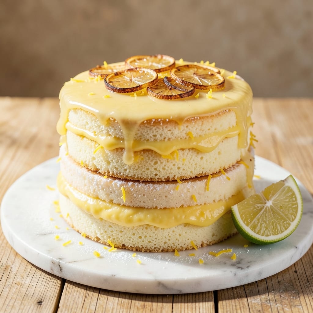 Anna Olson's Lemon Cake Recipe: Zesty Layers With Buttery Crunch Crown