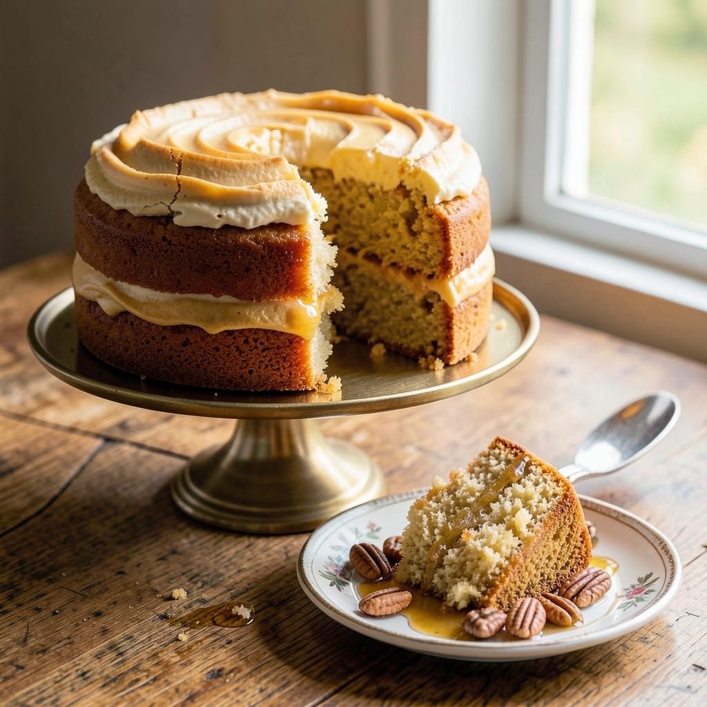Amber Cake Recipe: Buttery Rum-Infused Layers With Caramelized Top