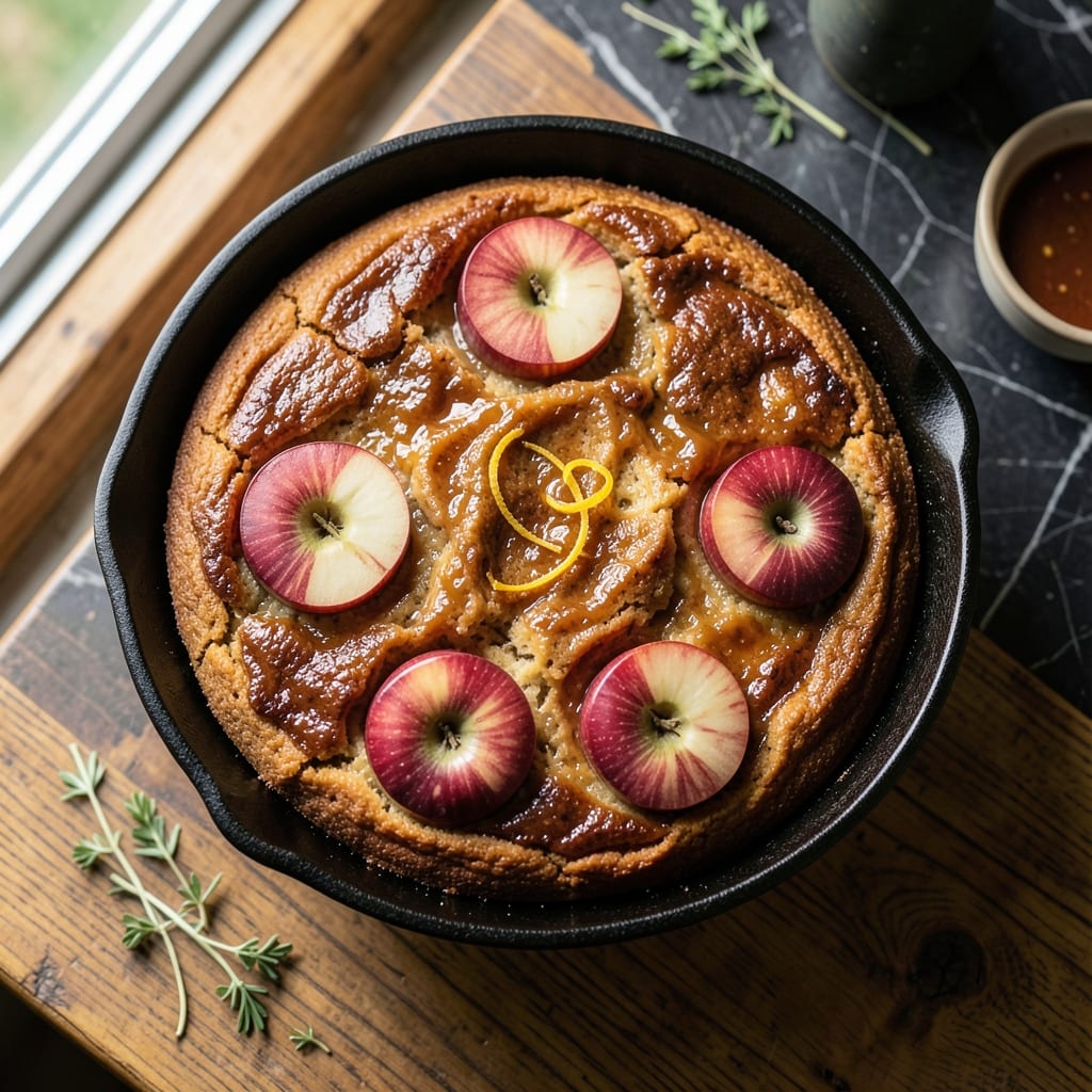 Apple Upside Down Cake Recipe With Cake Mix: Caramelized Apple Crown Over Buttery Streusel