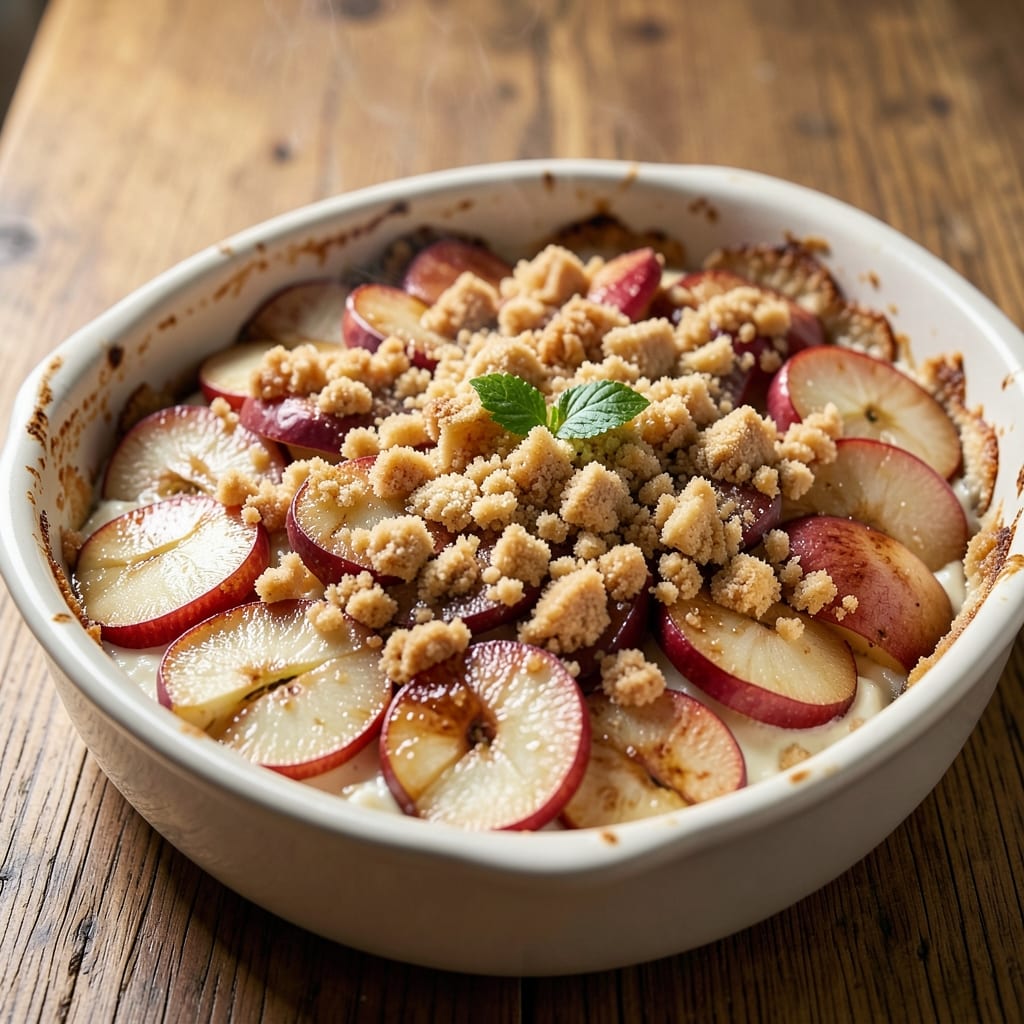 Apple Angel Dump Cake Recipe: Spiced Apple Layers with Vanilla Bean Streusel Crunch