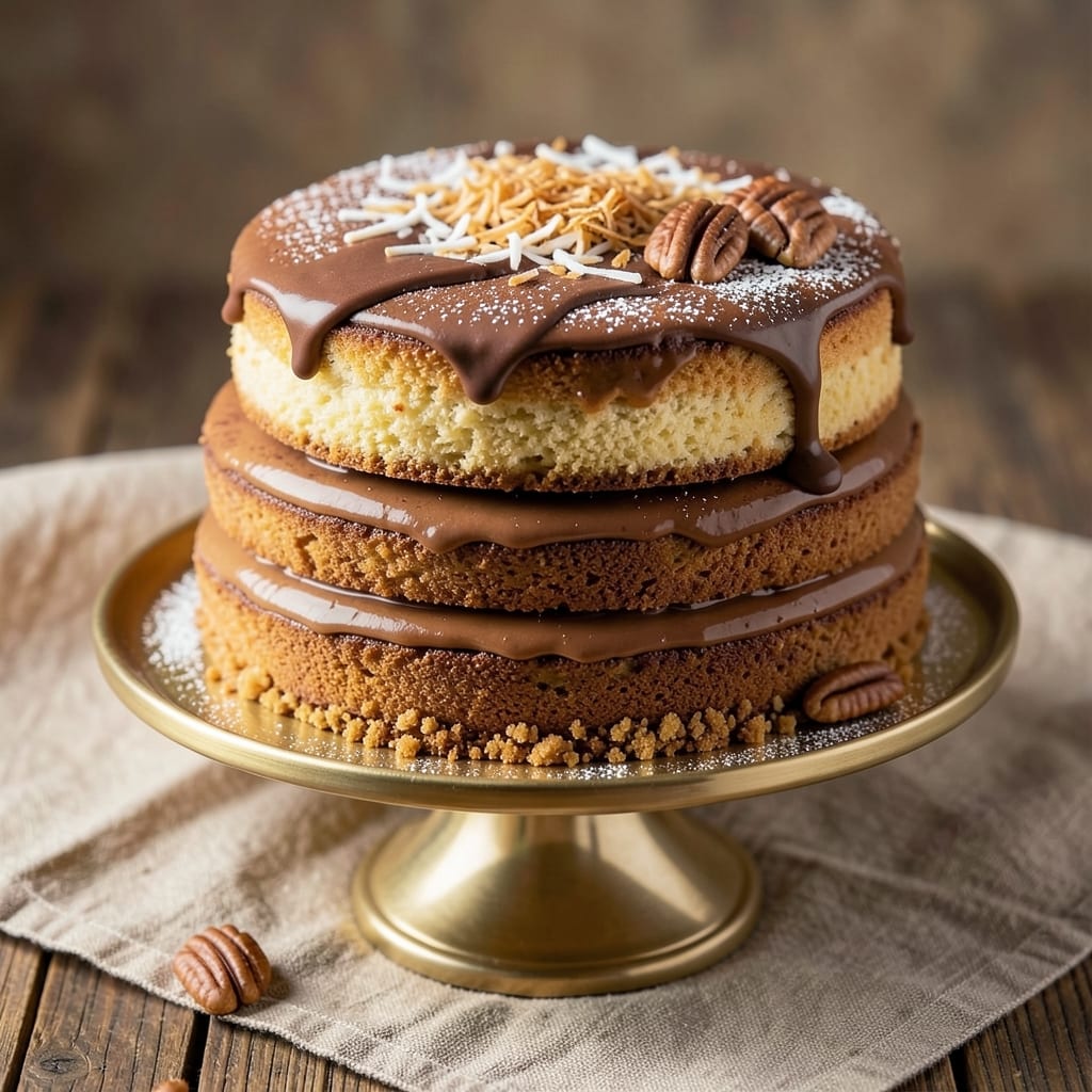 Bakers Square German Chocolate Cake Recipe: Fudgy Layers and Peanut Butter Frosting Harmony