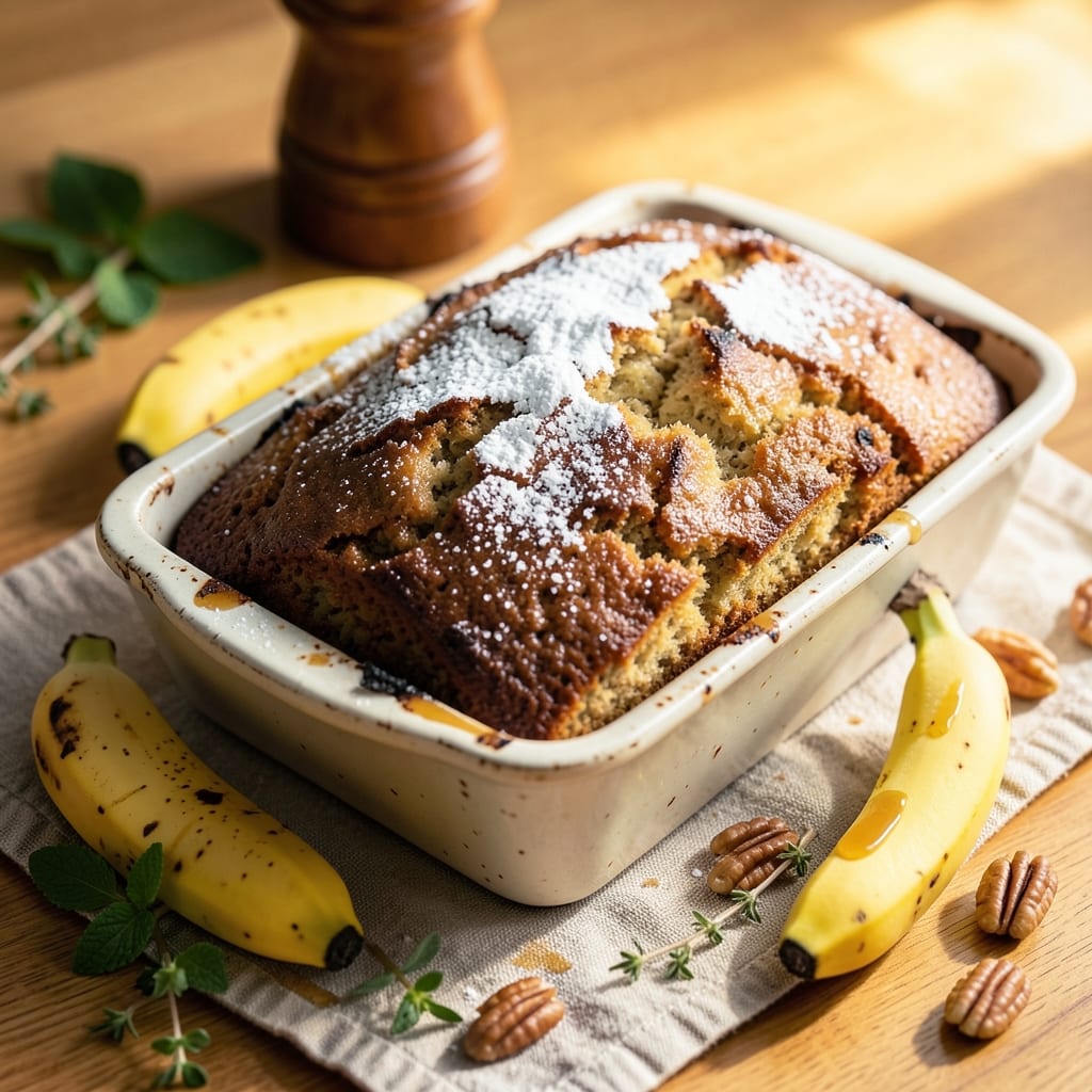 Banana Cake Loaf Tin Recipe: Warm Spice and Caramelized Banana Swirls