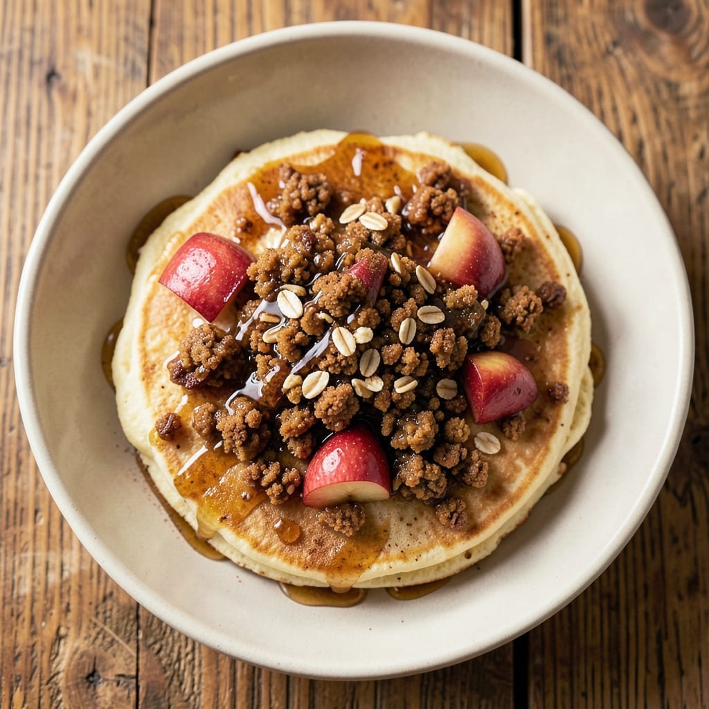 Apple Streusel Pancake Recipe: Warm Spice and Crunchy Top Every Fluffy Bite