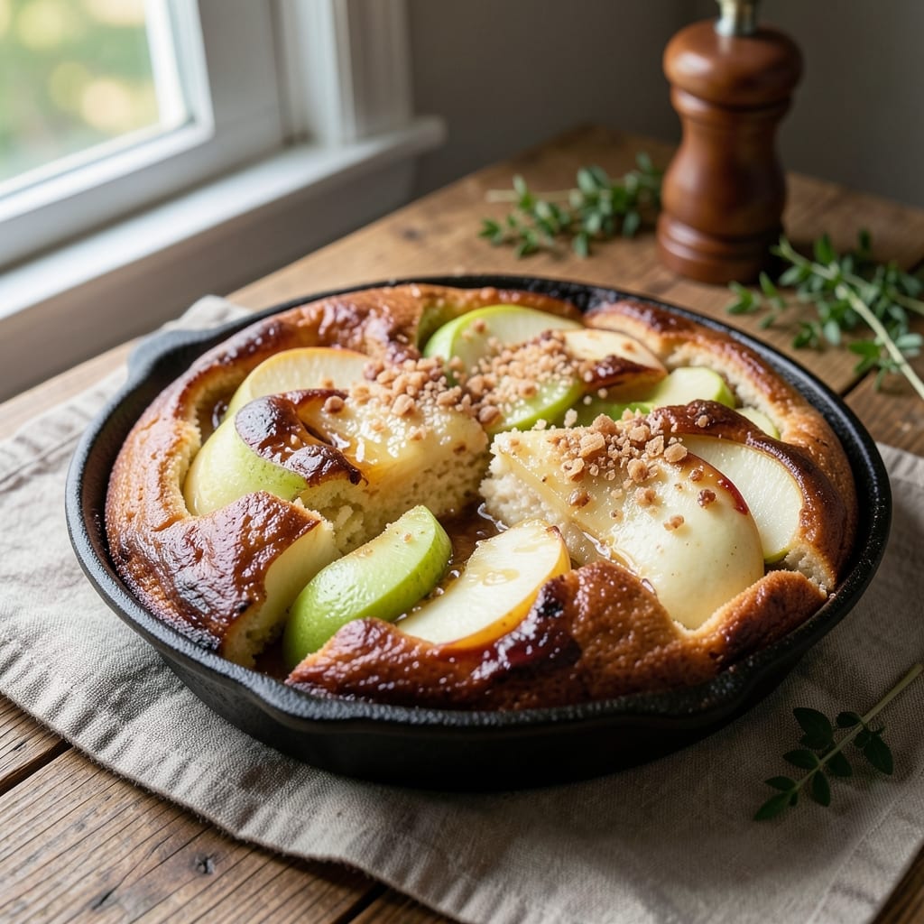 Apple and Pear Upside Down Cake Recipe: Caramelized Fruit Crown Over Spiced Layers