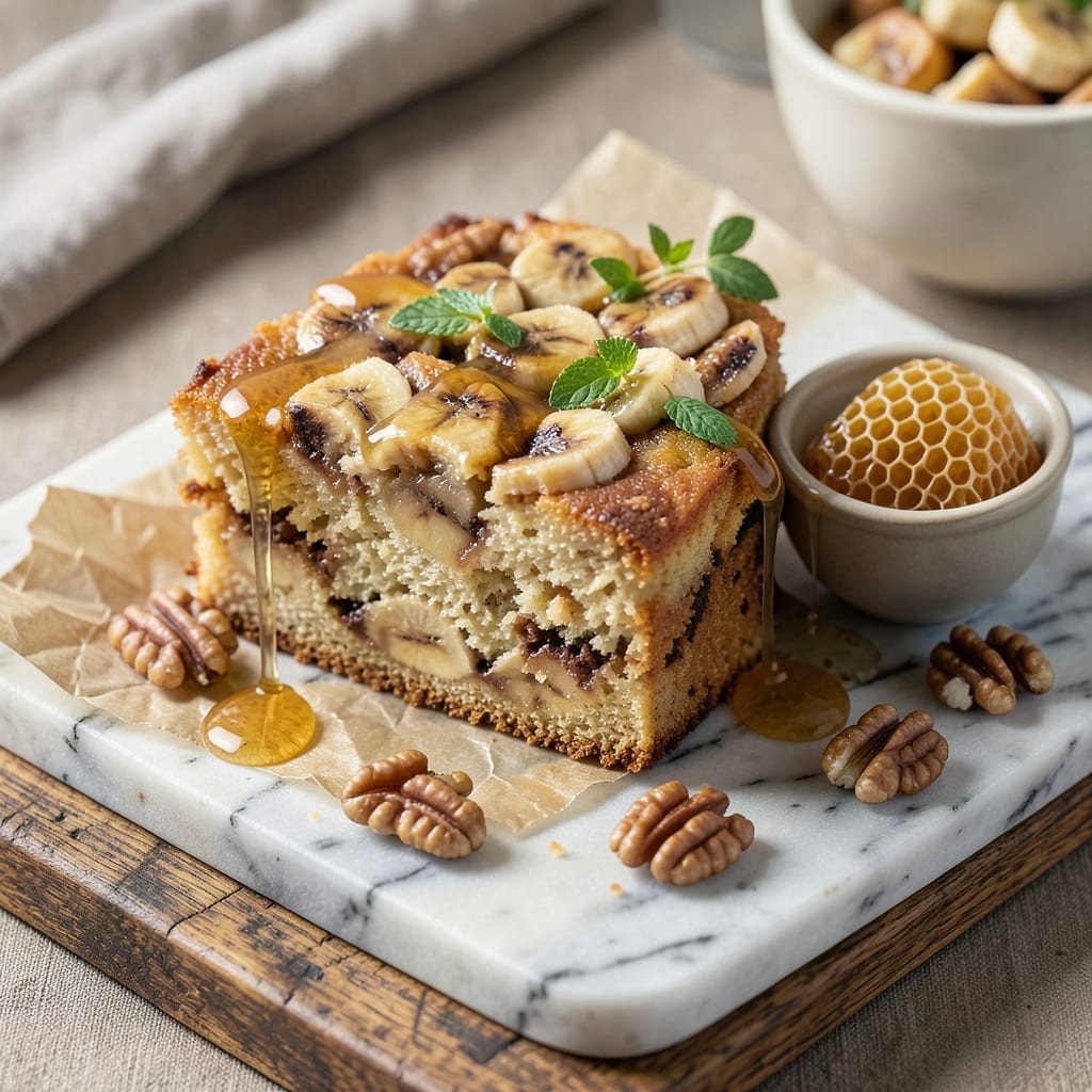 Banana and Honey Cake Recipe: Moist Layers with Caramelized Honey Swirls