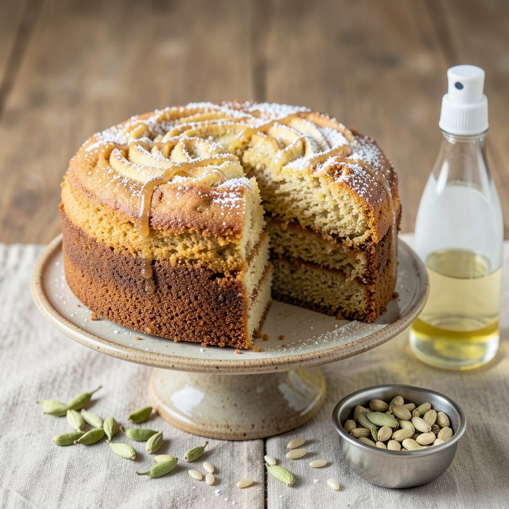 Atta Cake Recipe Eggless: Fluffy Cloud Cake With Warm Cardamom Magic