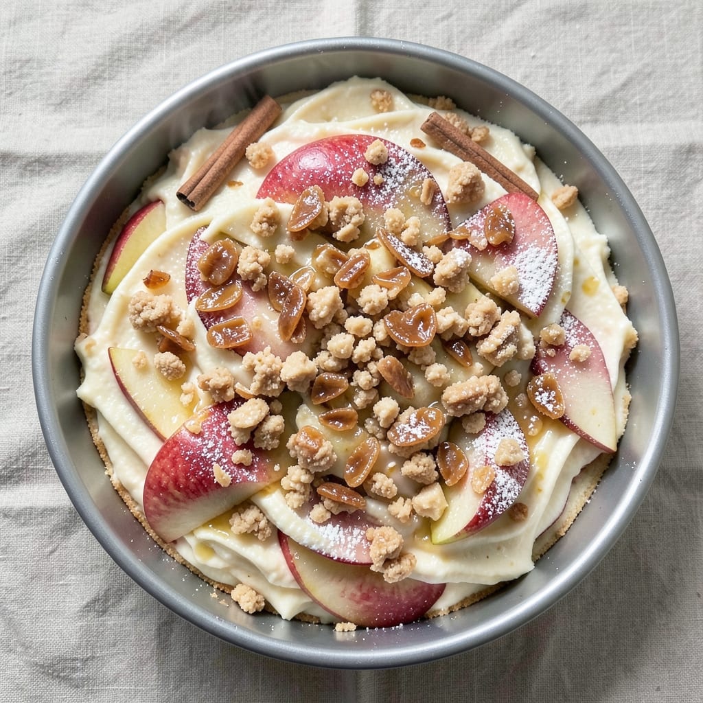 Apple Pie Crumble Cheesecake Recipe: Triple-Layered Dessert Fusion