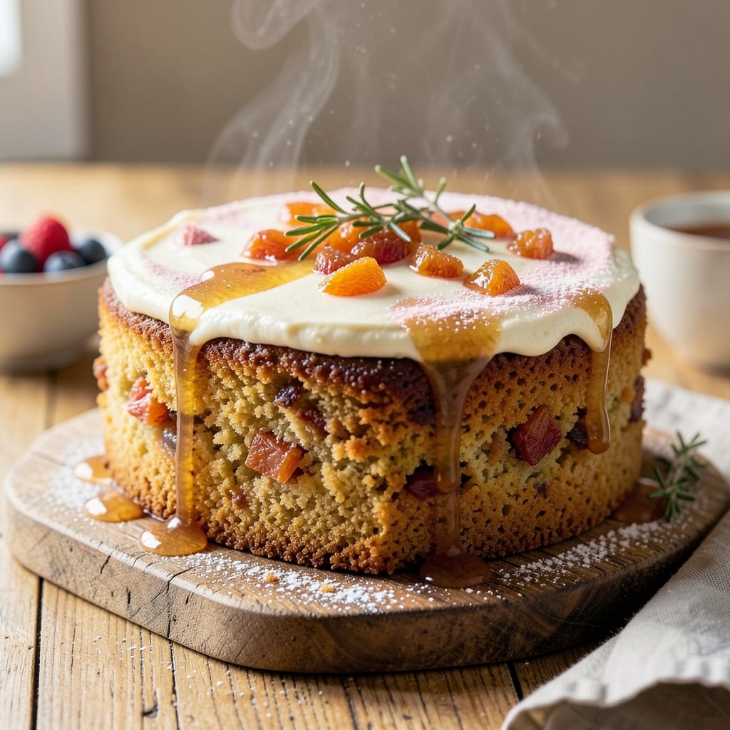Apricot Nectar Pound Cake Recipe: Velvety Layers with Caramelized Fruit Swirls