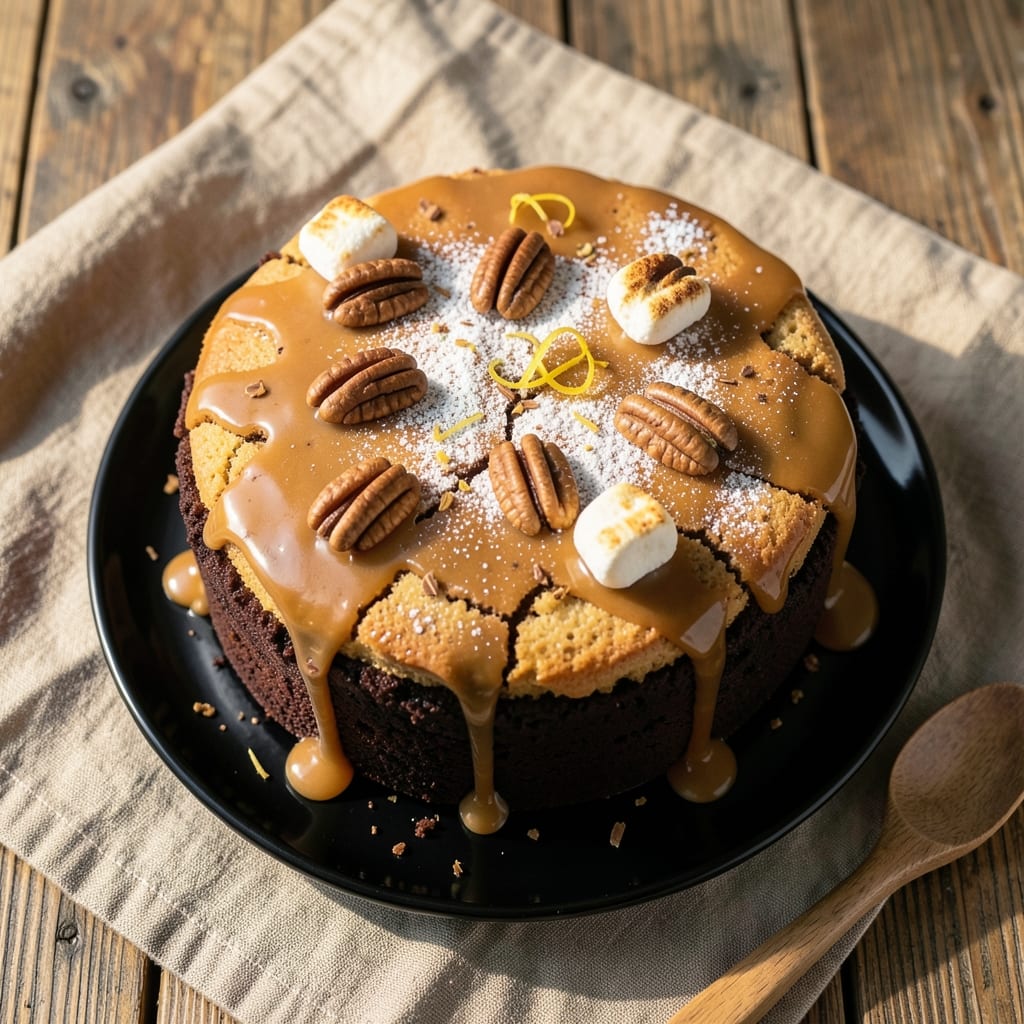 Baker's Unsweetened Chocolate German Chocolate Cake Recipe: Deep Chocolate Layers With Pecan-Studded Magic