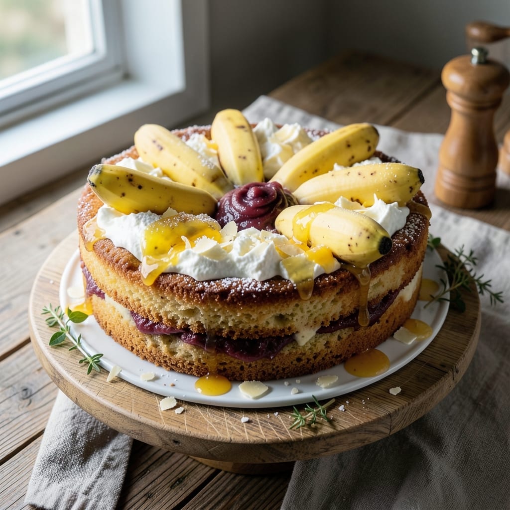 Banana Ogura Cake Recipe: Silky Lotus Paste Swirls and Toasted Coconut Crunch