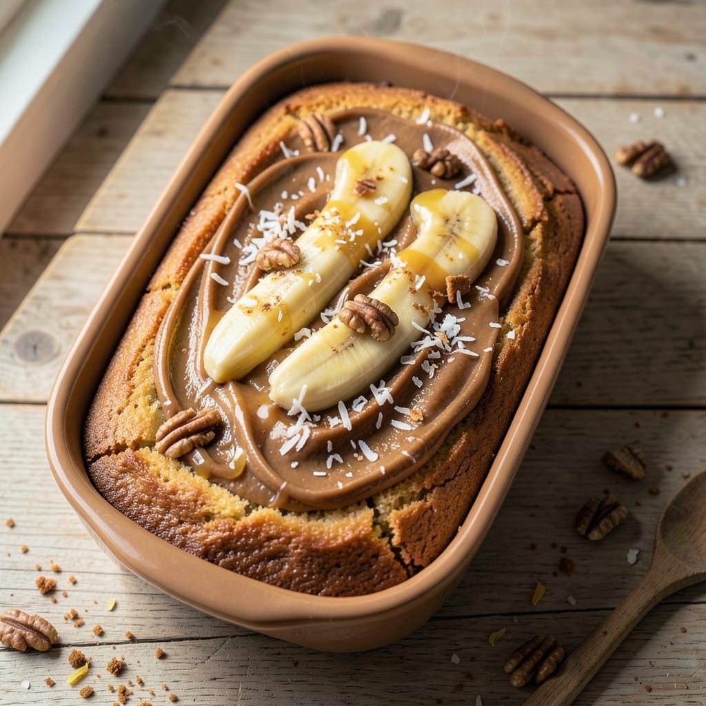Banana Cake Recipe Like Sara Lee: Spiced Vanilla Bean Swirls and Buttery Streusel Crown