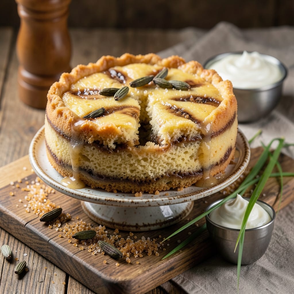 Banana Cake Recipe in Malayalam: Spiced Rum Swirl and Golden Streusel Magic