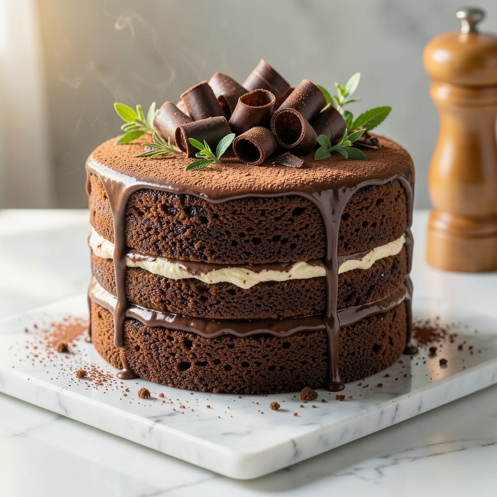 Bakery-Style Chocolate Cake Recipe: Velvety Layers and Rich Ganache Drizzle