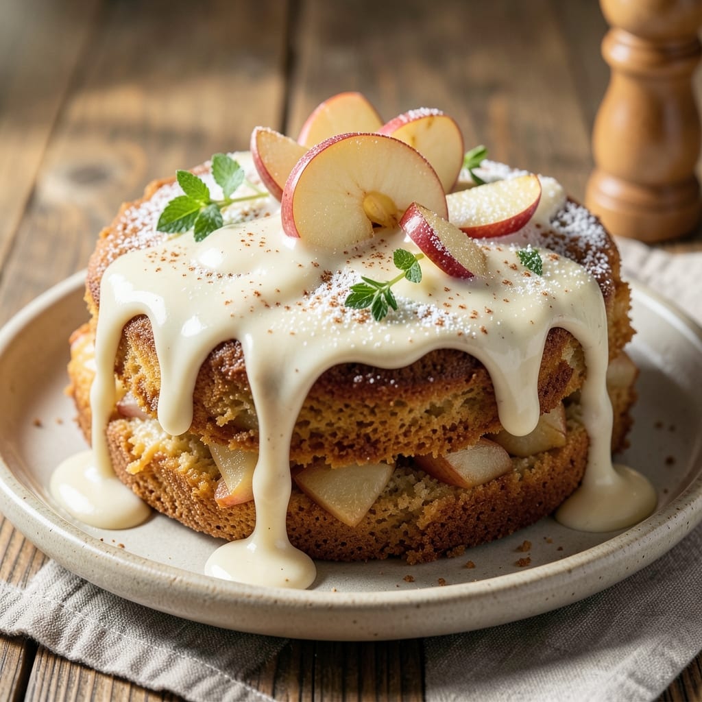 Apple Cake With Buttermilk Sauce Recipe: Warm Spice and Silky Drizzle Magic