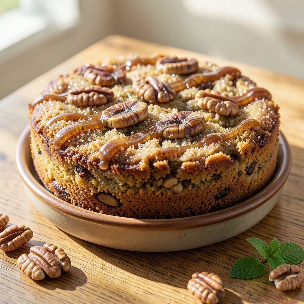 Banana Walnut Cake Recipe: Moist Layers With Nutty Crunch and Caramelized Banana Streaks