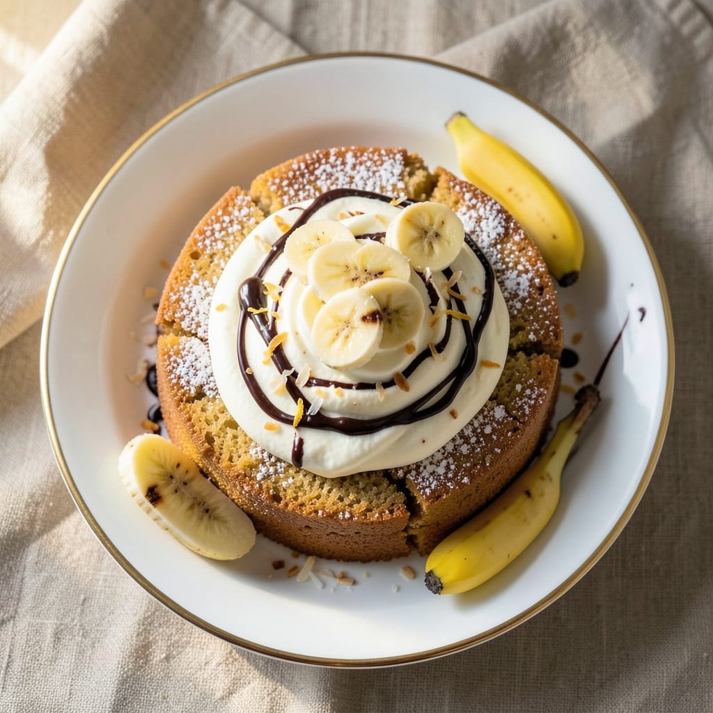 Banana Bavarian Cream Cake Recipe: Layers of Silky Vanilla and Caramelized Banana Bliss