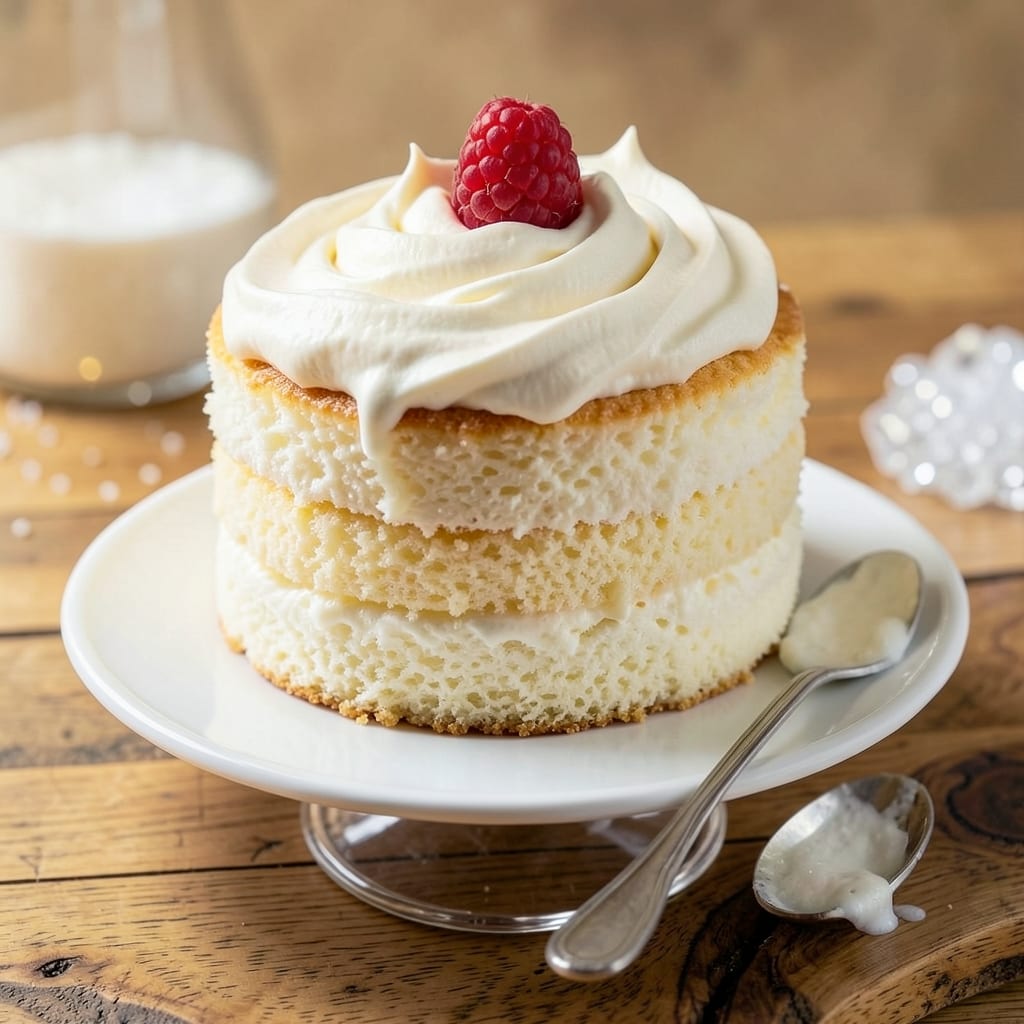 Angel Food Cake With Whipped Cream Recipe: Effortless Lightness and Cloud-Like Texture