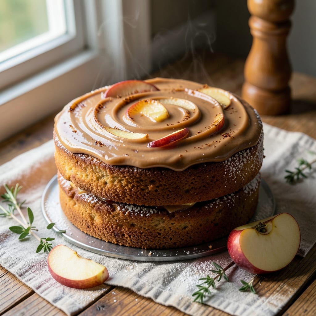 Apple Cake With Maple Frosting Recipe: Warm Spice and Syrup-Drizzled Elegance