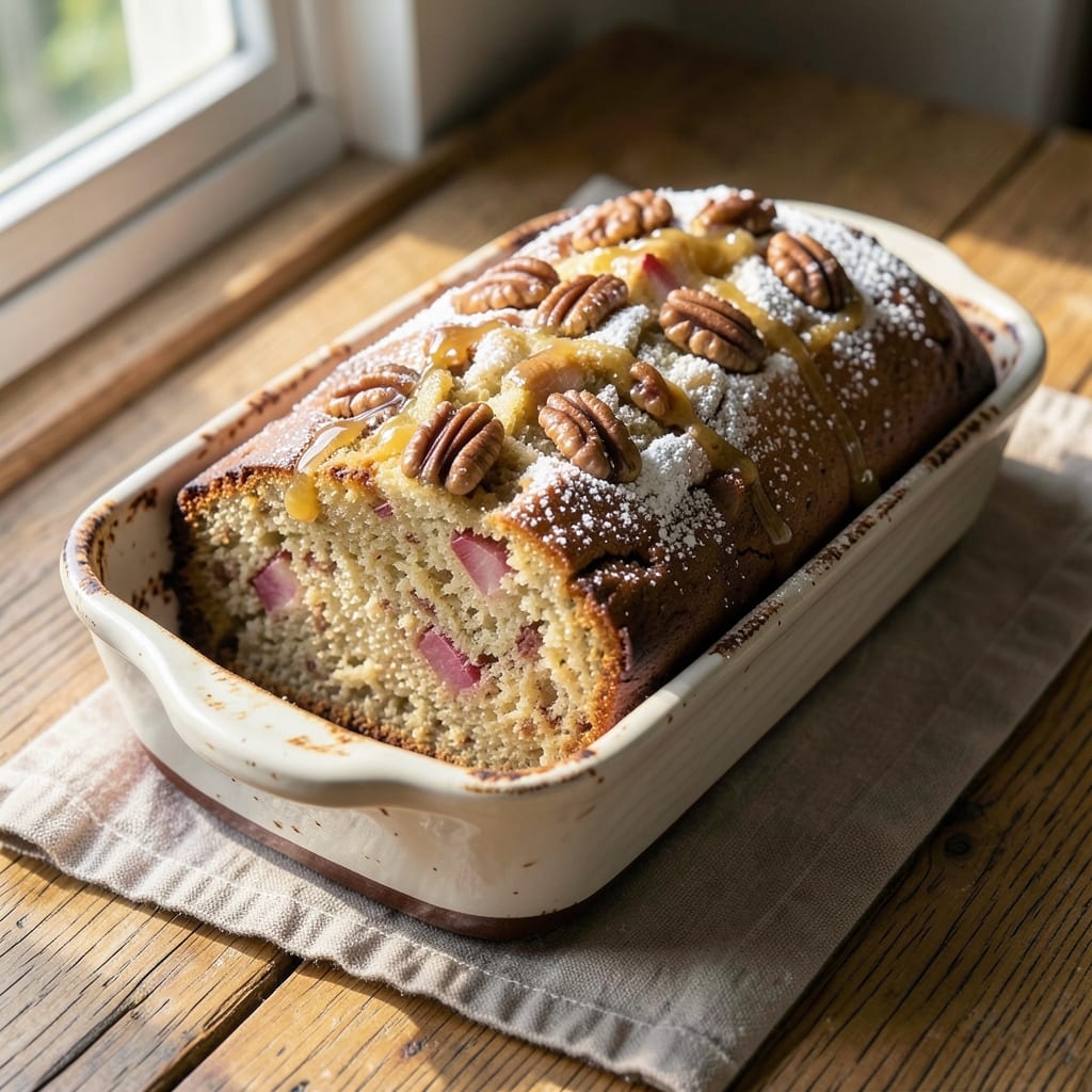 Apple Walnut Loaf Cake Recipe: Spiced Apple Filling and Nutty Streusel Crunch