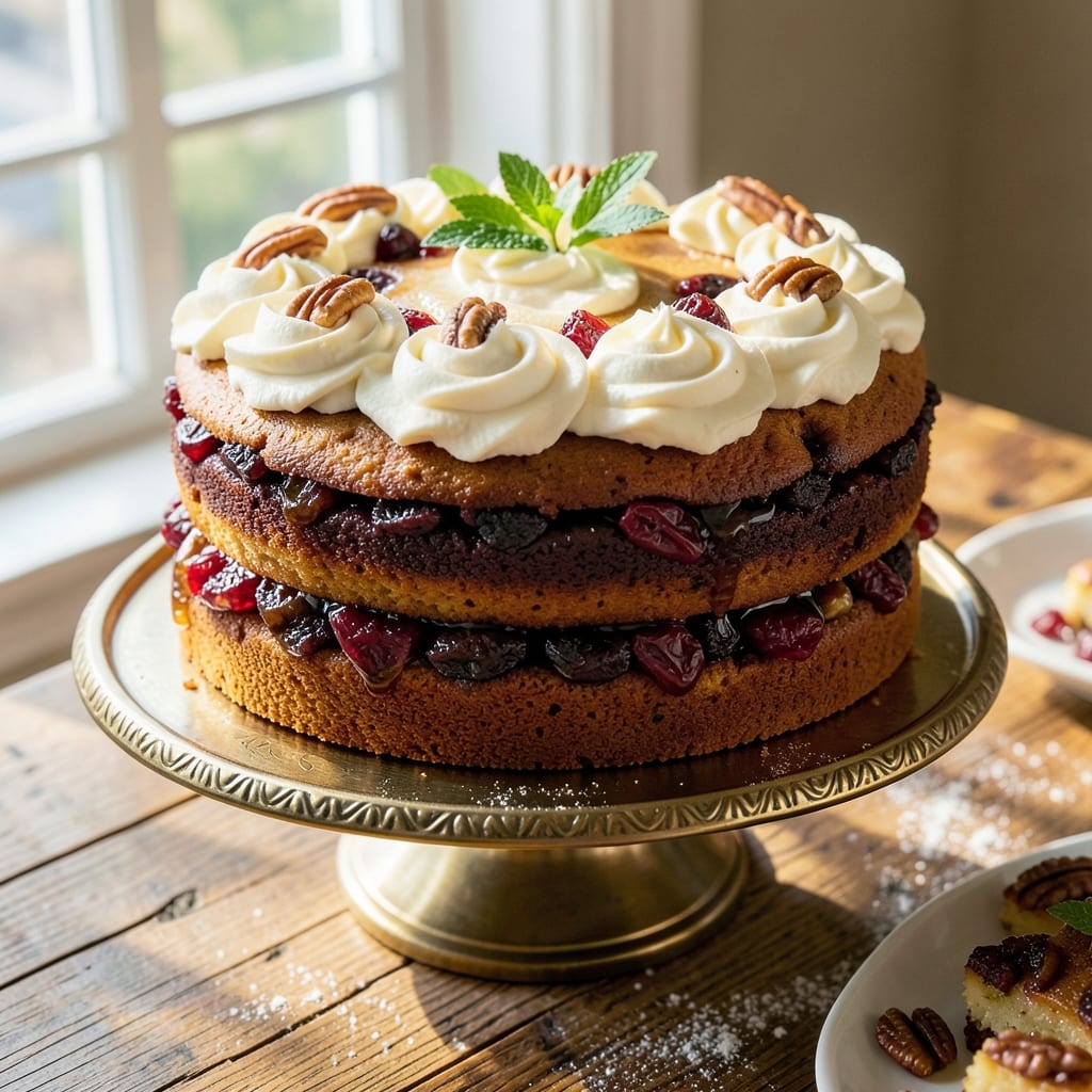 American Christmas Cake Recipe: Spiced Rum-Infused Layers With Caramelized Top Magic