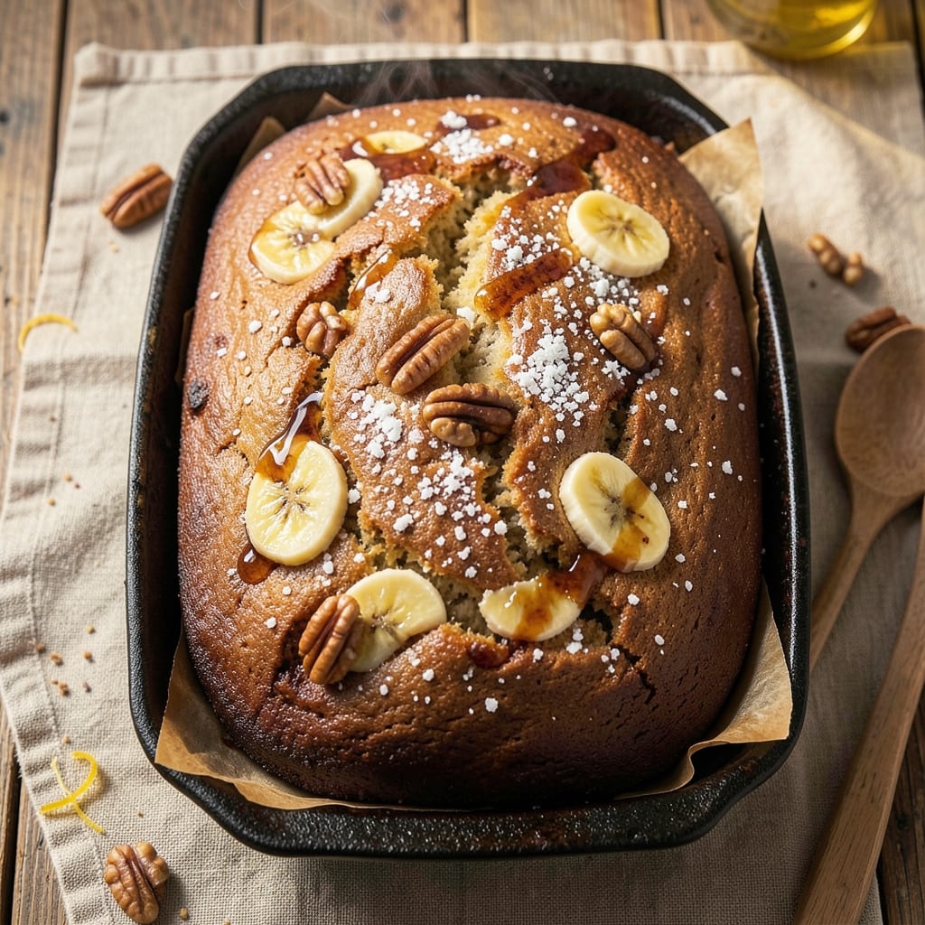 Banana Loaf Cake Recipe UK: Spiced Rum Swirl With Caramelized Top