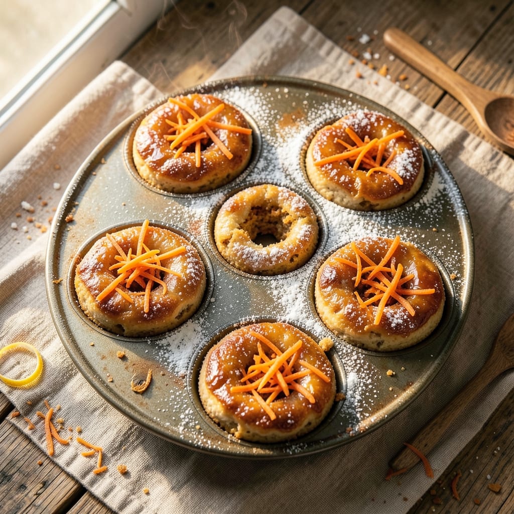 Baked Carrot Cake Donuts Recipe: Spiced Caramel Glaze Hugs Every Bite