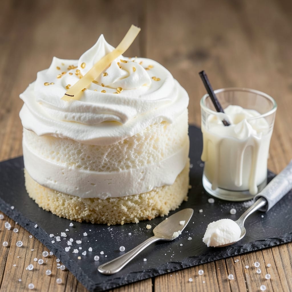 Angel Cake Icing Recipe: Airy Cloud Frosting With Vanilla Bean Swirls