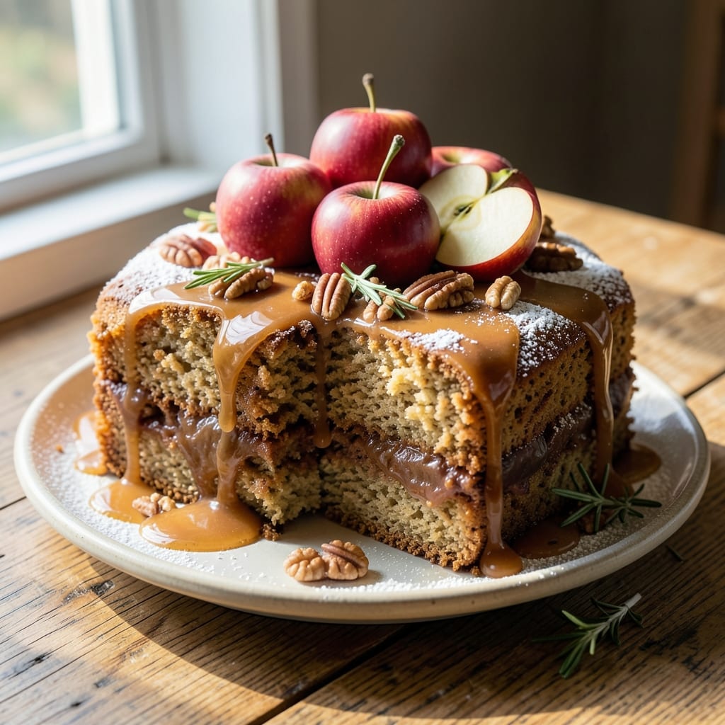 Apple Caramel Cake Recipe UK: Buttery Streusel Crown Over Ultra-Moist Layers