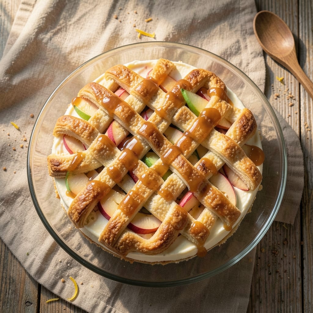 Apple Pie Cheesecake Braid Recipe: Golden Streusel Swirls With Apple-Cream Fusion
