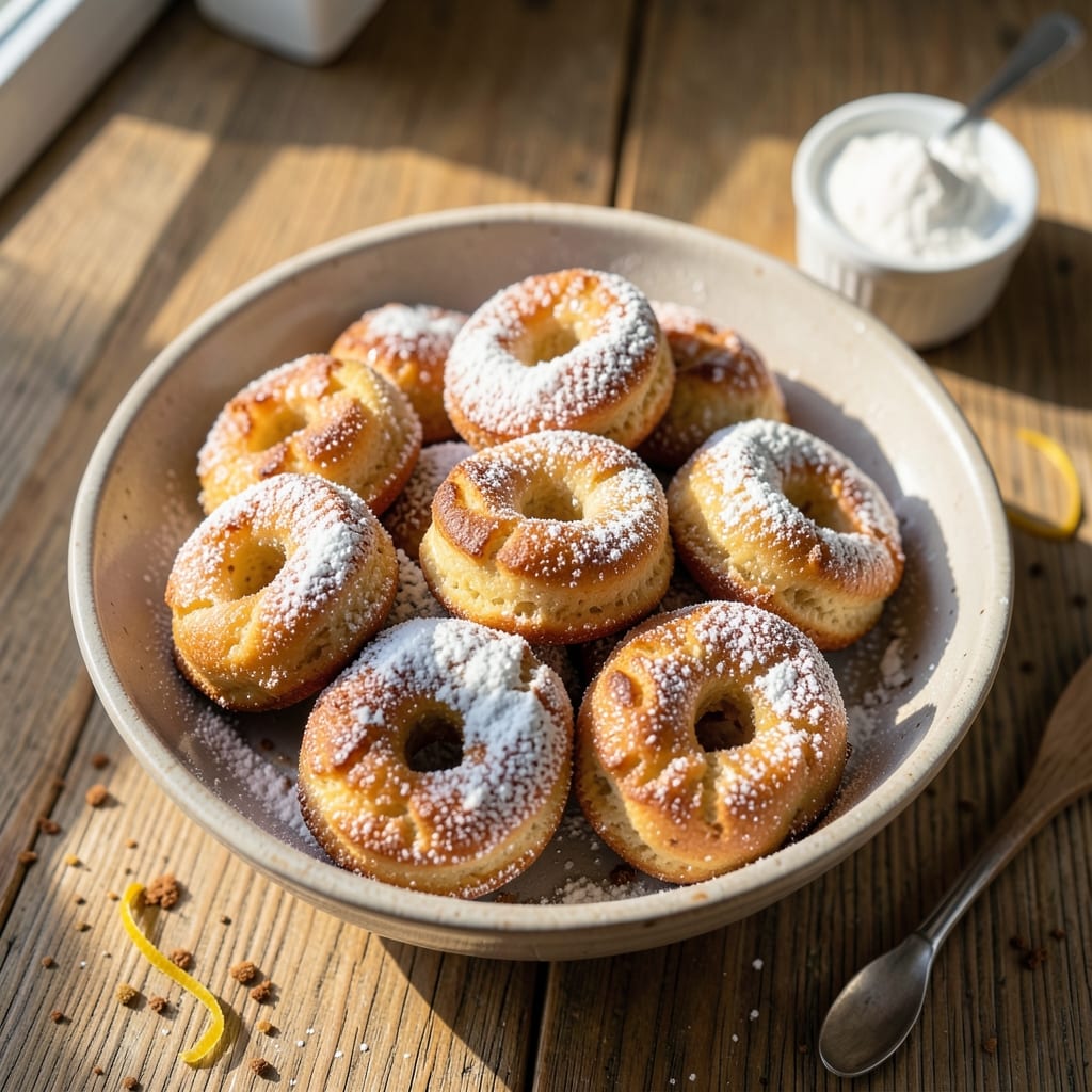 Baked Cake Donut Holes Recipe: Golden Bites with Vanilla Glaze Magic