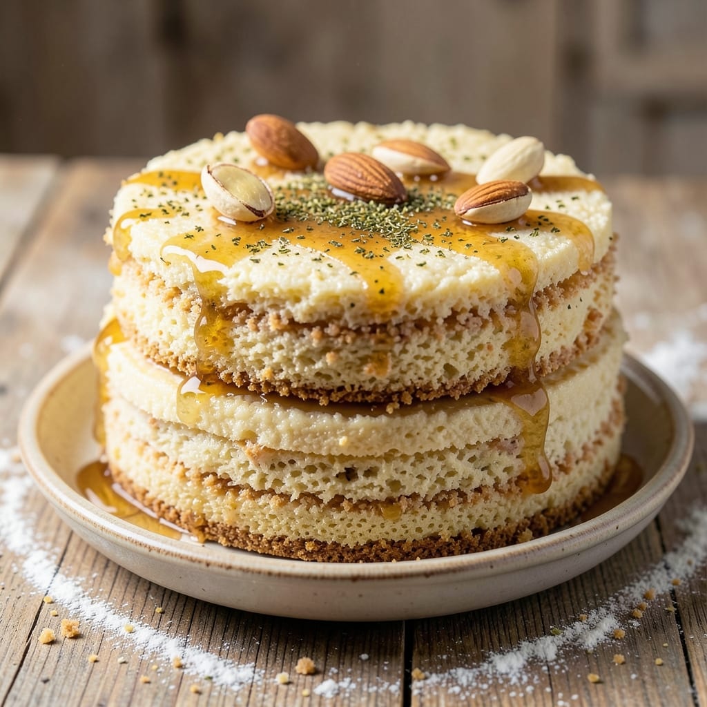 Arabic Semolina Cake Recipe: Fragrant Orange Blossom and Cardamom Delight