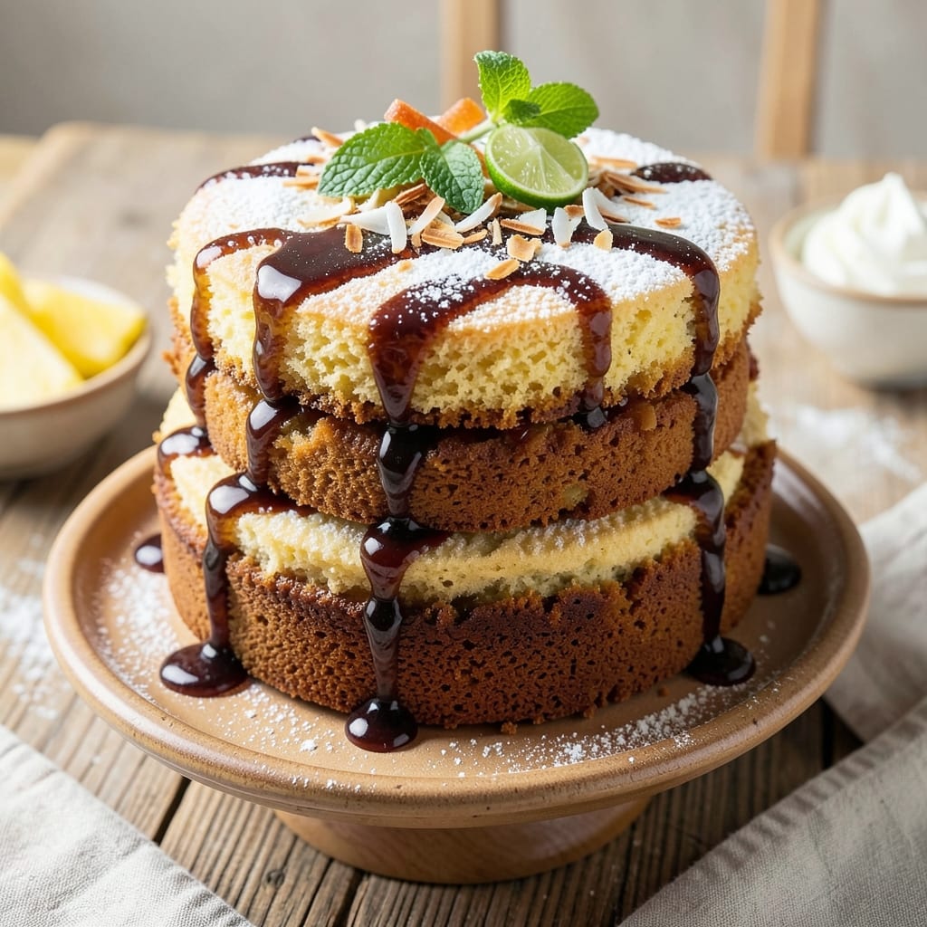 Bahamian Flour Cake Recipe: Rum-Infused Spice and Golden Crust Delight