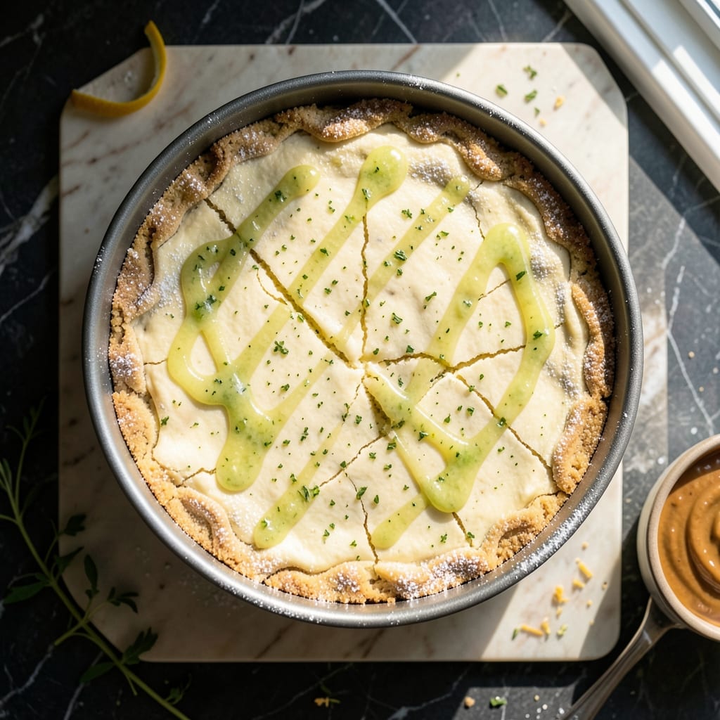 Baked Lime Cheesecake Recipe: Zesty Citrus Swirls Over Creamy Base