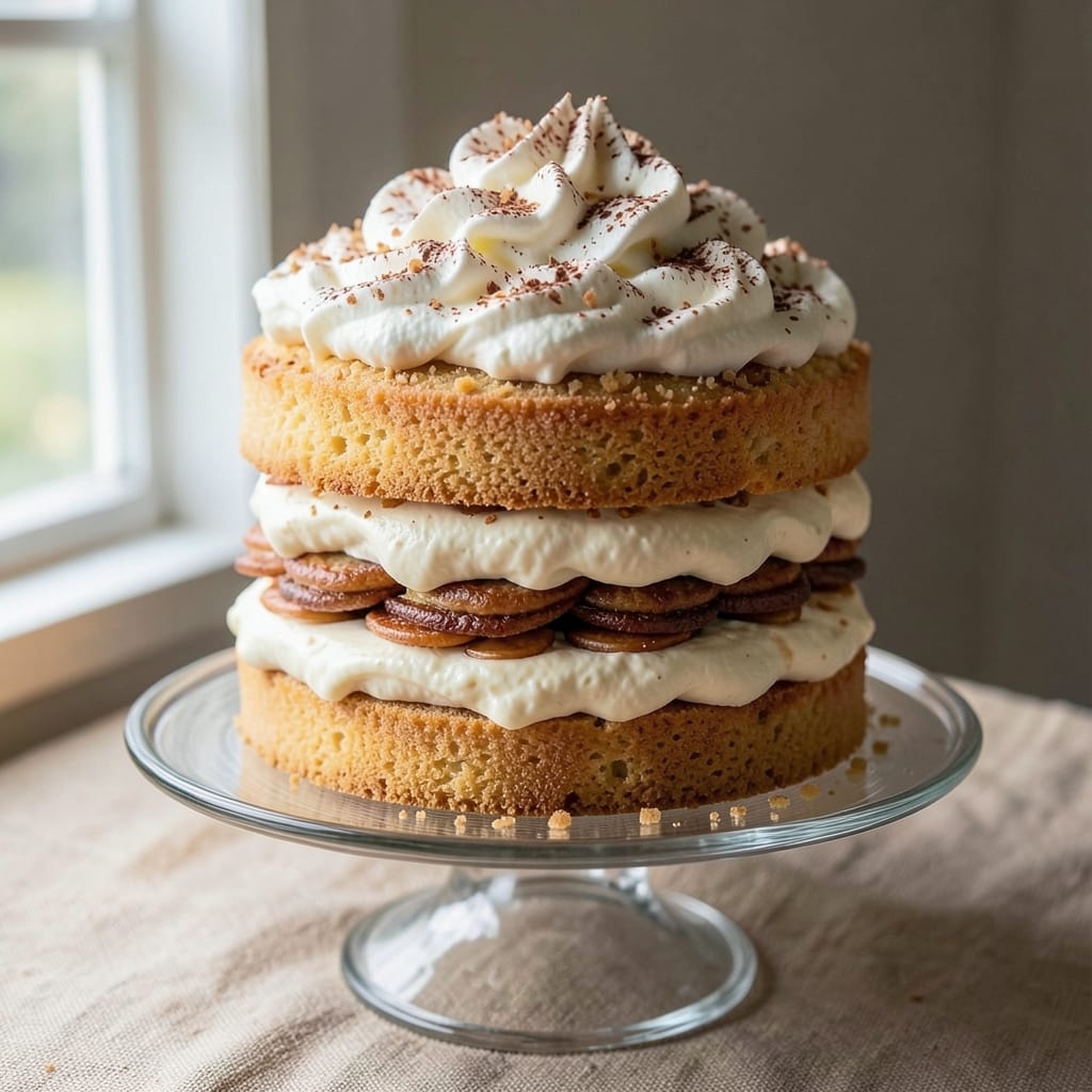 Almond Tiramisu Cake Recipe: Coffee-Soaked Layers with Mascarpone Clouds