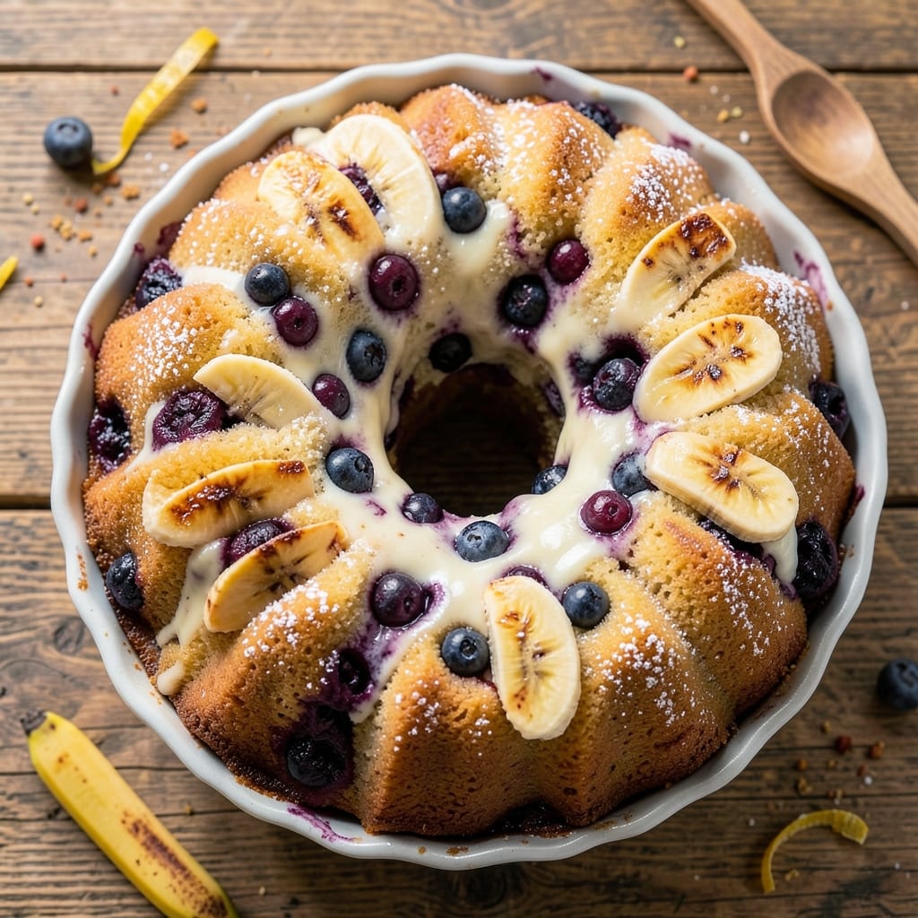 Banana Blueberry Bundt Cake Recipe: Buttery Swirls and Juicy Berries in One Bite
