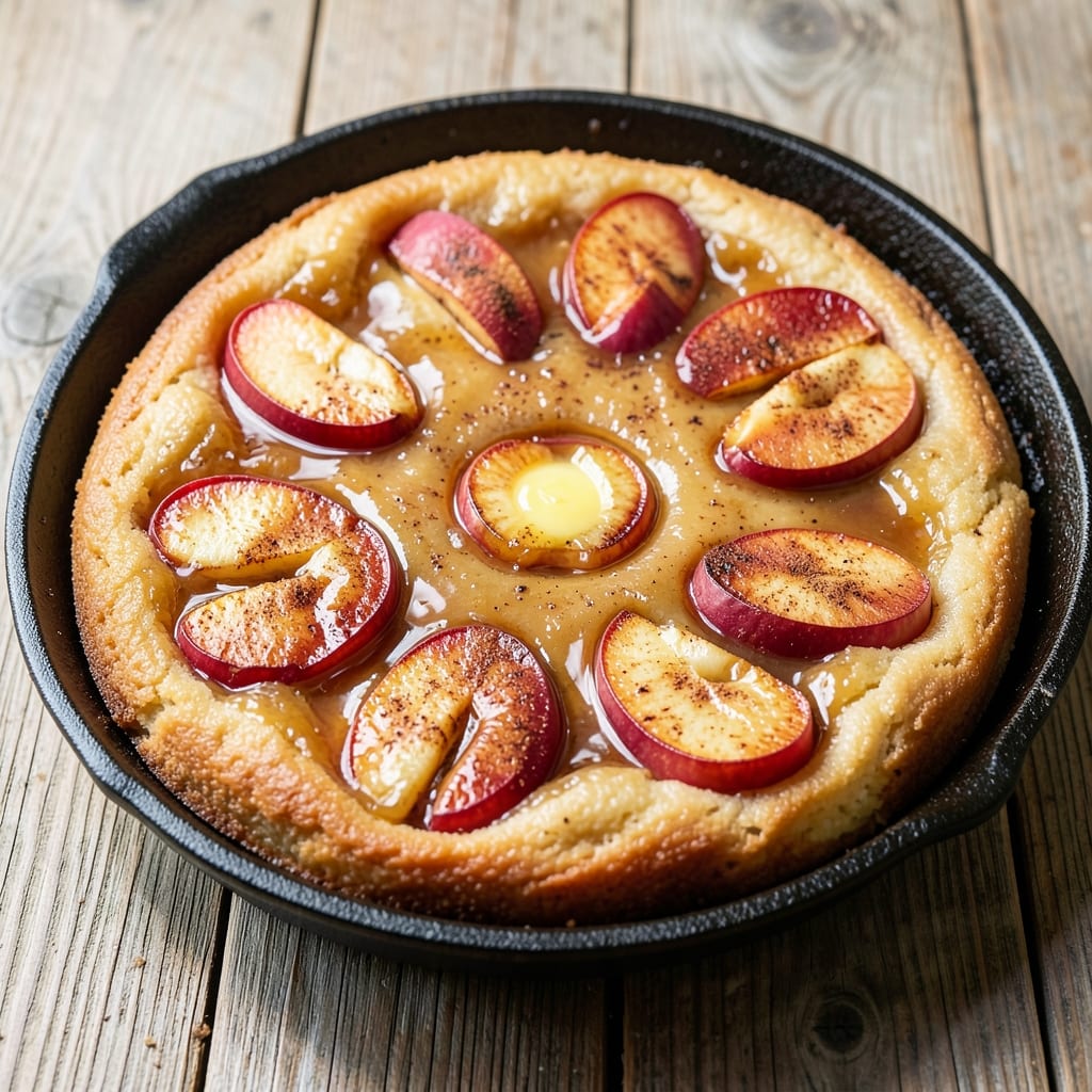 Apple Upside Down Cake Recipe Using Cake Mix: Caramelized Apples and Streusel Crunch in One Bowl