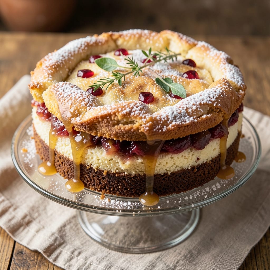 Apple Cake Recipe Using Canned Apple Pie Filling: No-Bake Streusel Crown Over Spiced Filling