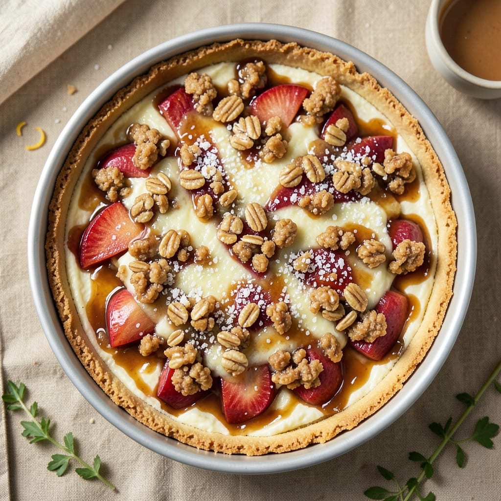 Apple Crumble Cheesecake Recipe UK: Spiced Apple Streusel Crown Over Creamy Cheesecake Base