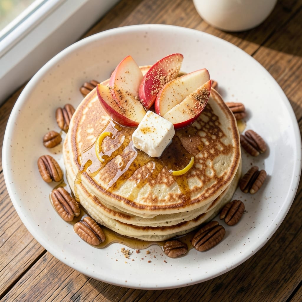 Apple Pancake Recipe Without Egg: Fluffy Stacks With Apple-Caramel Swirls