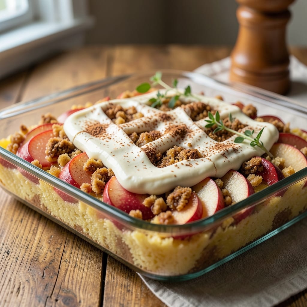 Apple Crunch Recipe With Yellow Cake Mix: One-Bowl Streusel Crunch in 20 Minutes