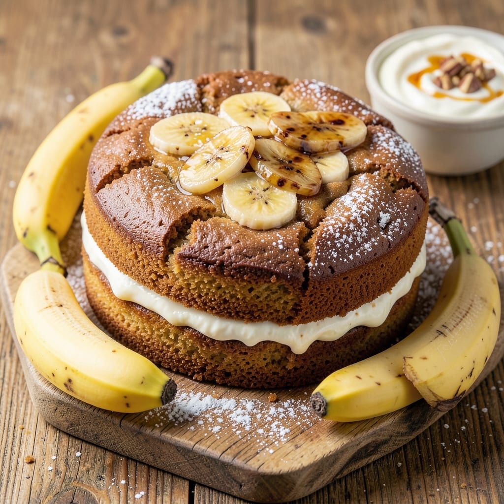 Banana Cake Recipe With Yogurt And Oil: Ultra-Moist Layers With Banana Swirls