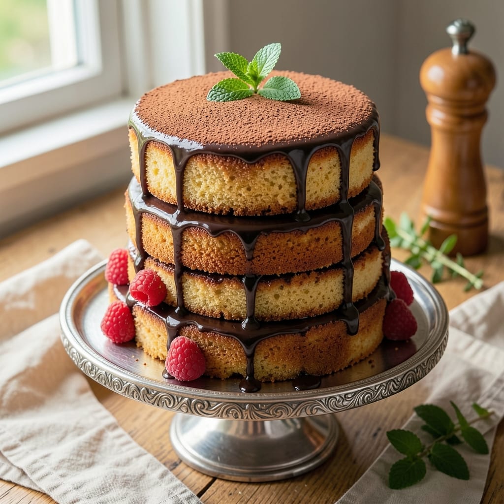 Authentic German Bee Sting Cake Recipe: Boozy Rum Soak and Crunchy Top Layers